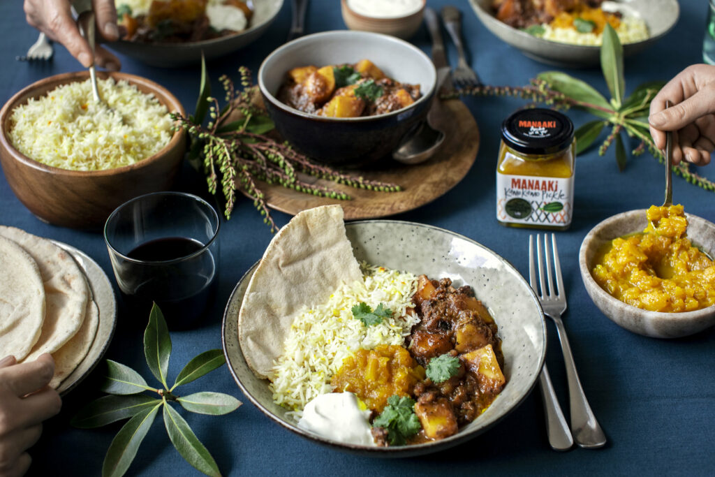 Lamb Curry with Kamokamo Pickle